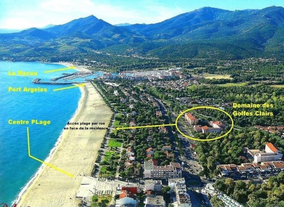 La Brise Marine ~ 300M Mer~Piscine~Clim~Wifi~Calme Argelès-sur-Mer Exterior foto